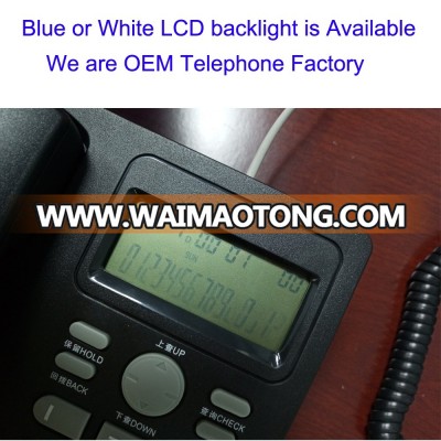 China Hot Selling Inventory Fixed Analog Caller ID Corded Telephone with Talking Volume Adjustable