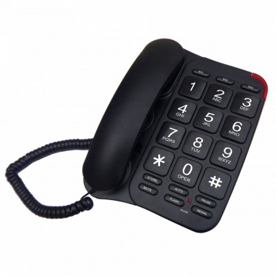 Analog Fixed Land Line Big Button Phone For Old Senior People Telephone